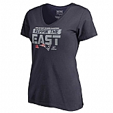 Women Patriots Navy 2018 NFL Playoffs Reppin' The East T-Shirt